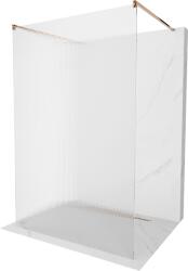 Mexen Kioto, Walk-In zuhanyparaván 110 x 200 cm, 8 mm-es üveg bordás mintával, rózsa arany profil, 800-110-002-60-09 (800-110-002-60-09)