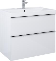 Elita Look, falra akasztható mosdókagyló szekrény 80x45 cm 2S, fehér fényes, ELT-167081 (ELT-167081)