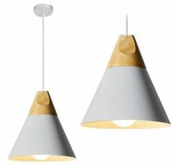 Toolight Szerszámlámpa - mennyezeti lámpa SCANDI C 1xE27, szürke-barna, OSW-00105 (OSW-00105)