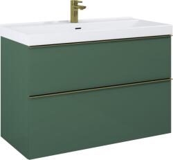 Elita Look, mosdószekrény 100x45x64 cm 2S PDW, zöld matt, ELT-168562 (ELT-168562)