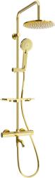 Mexen - KT40 zuhanygarnitúra termosztatikus kádcsappal Kai, arany, 779004093-50 (779004093-50)
