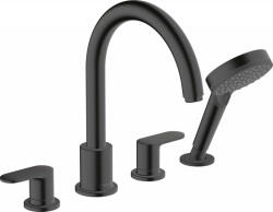 Hansgrohe Vernis Blend, fürdőcsaptelep, 4 lyukú telepítés, fekete matt, 71456670 (HAN-71456670)