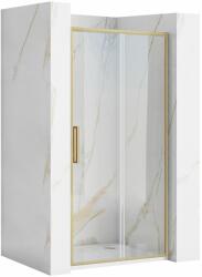 Rea Rapid Slide, zuhanyajtó 120x195 cm, 6mm átlátszó üveg, arany matt profil, REA-K4709 (REA-K4709)