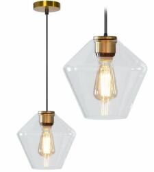 Toolight Szerszámlámpa - üveg mennyezeti lámpa Amber APP439-1CP, arany, OSW-00570 (OSW-00570)