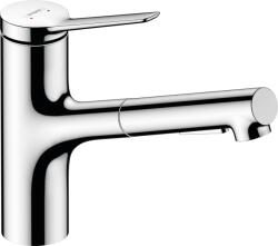 Hansgrohe Zesis M33, mosogató csaptelep 150, kihúzható spray-vel, EcoSmart, króm, 74810000 (HAN-74810000)