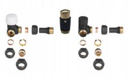 Invena Invena, axiális termosztatikus szelep, fekete-arany, INV-CD-25-Z15-S (INV-CD-25-Z15-S)