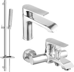 Mexen Pecos fürdőkészlet DQ72, króm - 72703DQ72-00 (72703DQ72-00)
