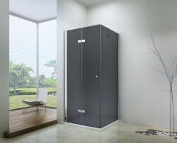Mexen Lima zuhanykabin 110x80cm, 6mm üveg, króm profil-szürke üveg, 856-110-080-01-40 (856-110-080-01-40)