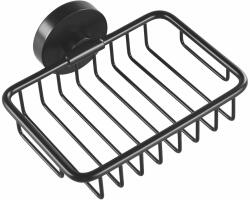 SAPHO Sapho, X-ROUND BLACK szappantartó, 140x55x125mm, fekete, XR801B (XR801B)