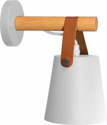 Toolight Szerszámlámpa - Fém fali lámpa hevederrel 1xE27 APP467-1W, fehér-barna, OSW-06916 (OSW-06916)