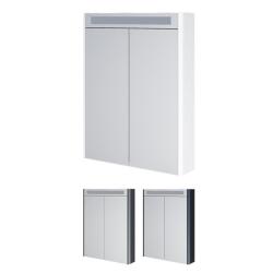 Mereo Mereo, Siena, fürdőszoba galéria 64 cm, tükrös szekrény, fehér, antracit, fekete, többszínű - RAL fényes, MER-CN436GA (MER-CN436GA)