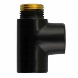 Regnis Cini, T-idom radiátorhoz 1/2", fekete, TK-FEKETE (TK-BLACK)