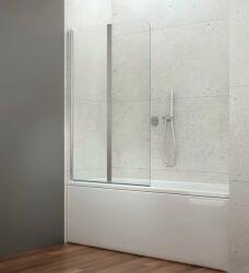 SAPHO Aqualine, WILA kádparaván 900x1400 mm, összecsukható, króm, átlátszó üveg, AQ5742 (AQ5742)