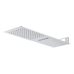 Mereo Mereo, Lapos zuhanyfej, vízeséssel, négyzet 500x200 mm, rozsdamentes acél, MER-CB495N (MER-CB495N)