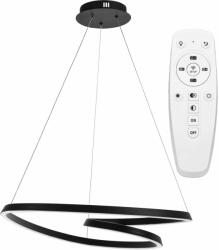 Toolight Szerszámlámpa, Modern LED függő mennyezeti lámpa + APP796-CP távirányító, fekete, OSW-05502 (OSW-05502)