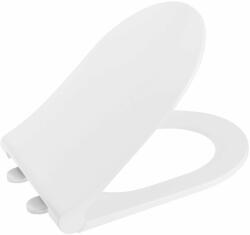 SAPHO Sapho, AVVA Slim WC-ülőke lassú zárással, fehér / króm, 100787 (100787)