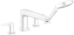 Hansgrohe Talis E, kádcsaptelep, 4 lyukú beépítés, fehér matt, 71748700 (HAN-71748700)