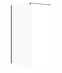Cersanit Mille, zuhanykabin paravánja 100x200 cm, 8mm átlátszó üveg, fekete profil, S161-003 (S161-003)