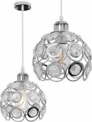 Toolight Szerszámlámpa - Elegáns mennyezeti lámpa 1xE27 APP207, króm, OSW-00402 (OSW-00402)