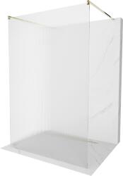 Mexen Kioto, Walk-In zuhanyparaván 110 x 200 cm, 8 mm-es üveg bordás mintával, arany profil, 800-110-002-50-09 (800-110-002-50-09)