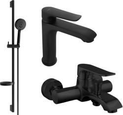 Mexen Pecos fürdőszett DS75, fekete - 72703DS75-70 (72703DS75-70)