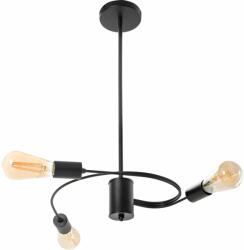 Toolight Szerszámlámpa - Mennyezeti lámpa 3xE27 60W APP740-3CP, fekete, OSW-01105 (OSW-01105)