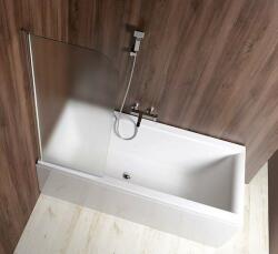 SAPHO Aqualine, VILMA kádparaván 600x1400 mm, króm, bal, téglaüveg, AQ6018L (AQ6018L)