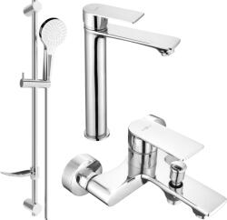 Mexen Royo fürdőszett DF05, króm - 72213DF05-00 (72213DF05-00)