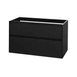 Mereo Mereo, Opto, fürdőszoba szekrény 101 cm, fehér, fekete, MER-CN942S (MER-CN942S)
