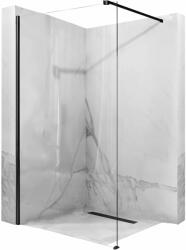 Rea AERO, zuhany paraván WALK IN, 1 lapos, 90 x 195 cm, matt fekete-átlátszó, REA-K7581 (REA-K7581)
