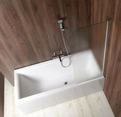 SAPHO Aqualine, VILMA kádparaván 600x1400 mm, króm, jobb, téglaüveg, AQ6018P (AQ6018P)