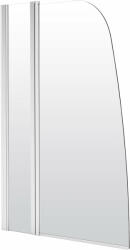 Deante Alpinia, kádparaván 115x140 cm forgatható 1 lapos (85 cm forgó, 30 cm fix), átlátszó üveg EasyClean-nel, króm profil, KGA_072P (KGA_073P)