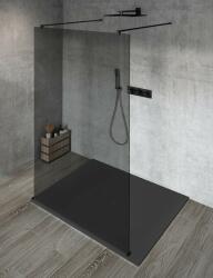 SAPHO Gelco, VARIO BLACK egyrészes térzuhany paraván, füstüveg, 800 mm, GX1380GX2214 (GX1380GX2214)