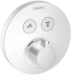 Hansgrohe Shower Select, rejtett termosztatikus csaptelep 2 készülékhez, matt fehér 15743700 (HAN-15743700)