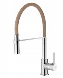 INVENA Chameleon, szabadon álló mosogató csaptelep, bézs-króm, BZ-29-L03-C (INV-BZ-29-L03-C)