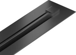 Mexen Flat Super Slim, szuper vékony vízelvezető csatorna 360°-ban forgó szifonnal 70 cm, fekete matt, 1751070 (1751070)