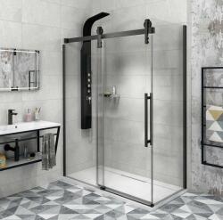 SAPHO Gelco, VOLCANO BLACK négyszögletes zuhanyparaván 1500x800mm L / R változat, GV1415GV3480 (GV1415GV3480)
