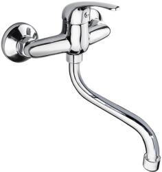Mereo Mereo, Mosogató falra szerelhető csaptelep, Lila, csőkarral átm. 18 mm - 200 mm, króm, MER-CBEE301A01 (MER-CBEE301A01)