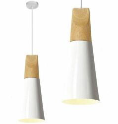 Toolight Szerszámlámpa, Mennyezeti lámpa SCANDI B, fehér - barna, OSW-00151 (OSW-00151)