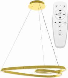 Toolight Szerszámlámpa - LED mennyezeti lámpa APP7797-cp + távirányító, arany, OSW-09881 (OSW-09881)