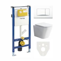 Mereo Mereo, WC garnitúra gipszkartonhoz tartozékokkal, MER-MM02SETRB (MER-MM02SETRB)