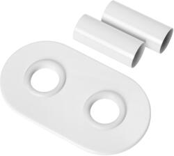 Invena Invena, borító rozetta TWIN kerek RAL9016 csatlakozáshoz 50mm, fehér, INV-UA-12-B15-A (INV-UA-12-B15-A)