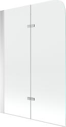 Mexen FELIX, kádparaván, 2 lapos, 80 x 140 cm, króm átlátszó, 890-080-002-01-00 (890-080-002-01-00)