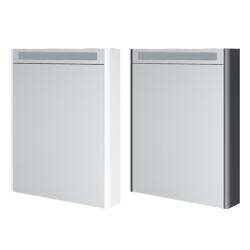 Mereo Mereo, Siena, fürdőszoba galéria 64 cm, tükrös szekrény, fehér, antracit, többszínű - RAL fényes/matt, MER-CN415GB (MER-CN415GB)
