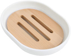 BISK Erga SNOW, álló szappantartó, fehér-barna, ERG-07581 (ERG-07581)