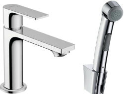 Hansgrohe Rebris E, mosdócsaptelep 110 kézi zuhannyal Bidettával és zuhanycsővel 160 cm, lefolyókészlet nélkül, króm, 72216000 (HAN-72216000)