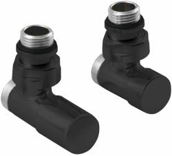Sapho Sapho, COMPACT BLACK szelepcsatlakozó készlet kézi sarok, matt fekete, CP5115BS (CP5115BS)