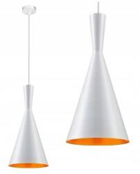 Toolight Szerszámlámpa, függő mennyezeti lámpa COSTA B 1xE27, fehér-arany, OSW-00117 (OSW-00117)