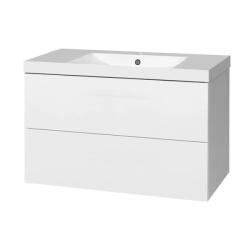 Mereo Mereo, Aira, fürdőszoba szekrény öntött márvány mosdóval 101 cm, MER-CN712M (MER-CN712M)
