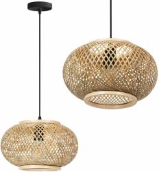 Toolight Szerszámlámpa, mennyezeti lámpa Boho stílusban 1xE27 APP1247-1CP, natúr, OSW-01410 (OSW-01410)